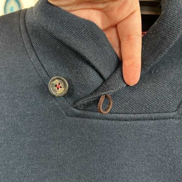 Ted Baker Blue Pullover Navy Sweatshirt Modal Blend Size 4 - Picture 12 of 17